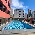 Flat Moderno, 2 Quartos Dentro De Hotel Famoso